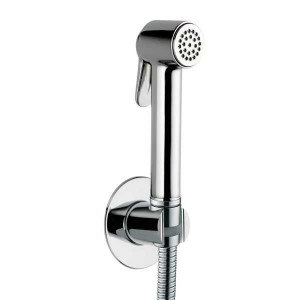 Ensemble douchette avec support et flexible en laiton 125 cm Paloma-Brass chromé - Bossini CA2001B030