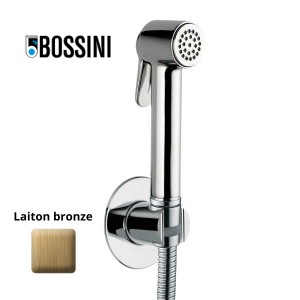 Ensemble douchette avec support et flexible en laiton 125 cm Paloma-Brass laiton antique - Bossini CA2001B022