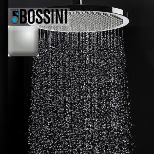 Ensemble pomme de tête douche 280mm nickel satiné Apice - Bossini H31430G094