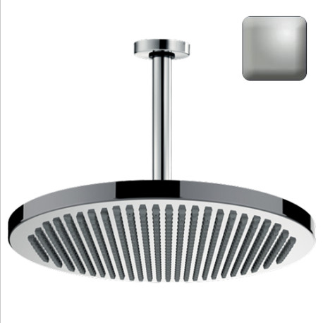 Ensemble pomme de tête douche 280mm nickel satiné Apice - Bossini H31430G094