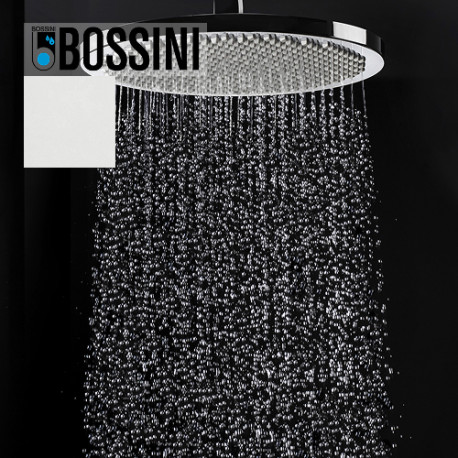 Ensemble pomme de tête douche 280mm bras à angle blanc mat Apice - Bossini H70430H045