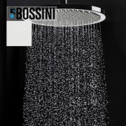 Ensemble pomme de tête douche 280mm bras à angle blanc mat Apice - Bossini H70430H045