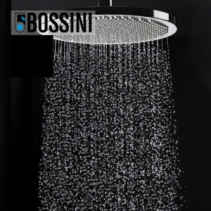 Ensemble pomme de tête douche 280mm bras à angle noir mat Apice - Bossini H70430H073