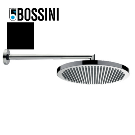 Ensemble pomme de tête douche 280mm bras à angle noir mat Apice - Bossini H70430H073