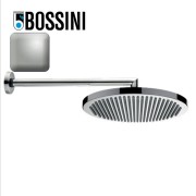 Ensemble pomme de tête douche 280mm bras à angle nickel satiné Apice - Bossini H70430H094