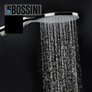 Ensemble pomme de douche et prise d'eau noir mat Apice - Bossini CE3002C073