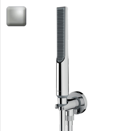 Ensemble douchette et prise d'eau nickel satiné Apice - Bossini CE3004C094