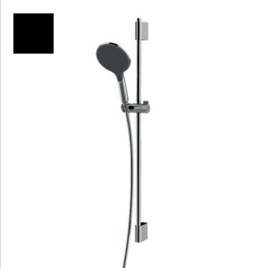 Ensemble barre de douche et pomme de douche noir mat Apice - Bossini DA5059073