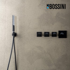 Douchette slim ronde 31mm noir mat Apice - Bossini B00910073