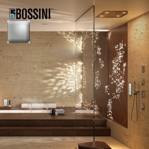Plafond de douche pour chromothérapie inox mat brossé Dream - Bossini H389050075