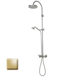 Mélangeur kit colonne de douche murale inverseur Liberty Line or - Bossini L01201021