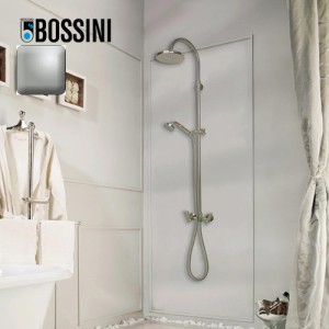 Mélangeur kit colonne de douche murale inverseur Liberty Line nickel satiné - Bossini L01201094