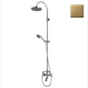 Mélangeur kit colonne bain-douche mural inverseur bronze Liberty Line - Bossini L01203022