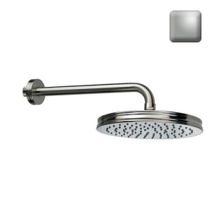 Pomme de tête 210mm et bras de fixation mural nickel satiné Liberty Line - Bossini H27740G094