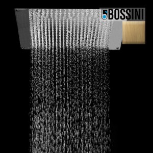 Kit plafond de douche rectangulaire bronze Dream Flat - Bossini H383910022