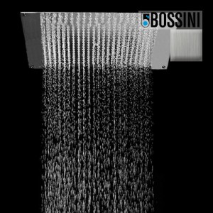 Kit plafond de douche rectangulaire inox brossé Dream Flat - Bossini H383910075