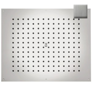 Kit plafond de douche rectangulaire inox brossé Dream Flat - Bossini H383910075