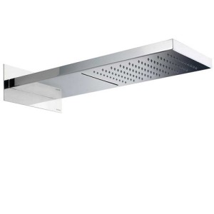 Douche de tête murale rectangulaire chromé Manhattan - Bossini I00570030