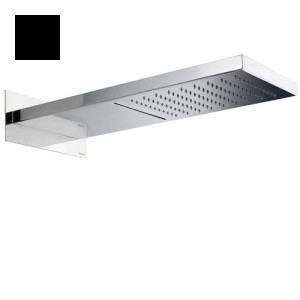 Douche de tête murale rectangulaire noir mat Manhattan - Bossini I00570073