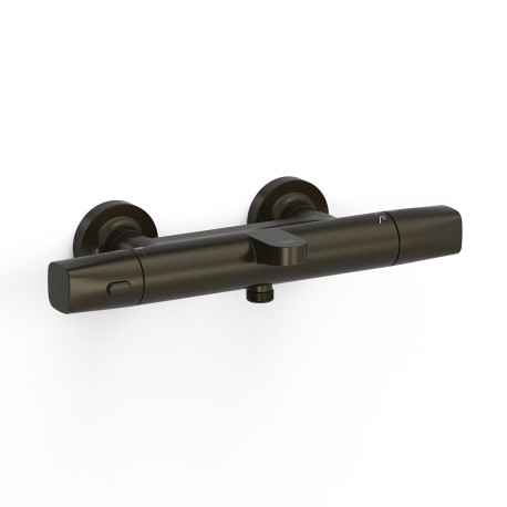 Robinet thermostatique mural pour baignoire et doucheSans accessoires Noir bronze - TRES 19017404KMB 