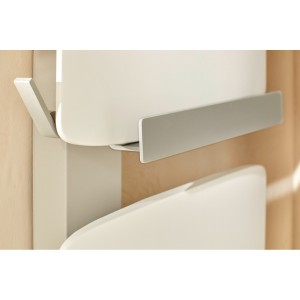 Sèche-serviettes ATLANTIC AMARILIS mât à droite noir 650W 862576