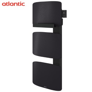 Sèche-serviettes ATLANTIC AMARILIS mât à droite noir 650W 862576