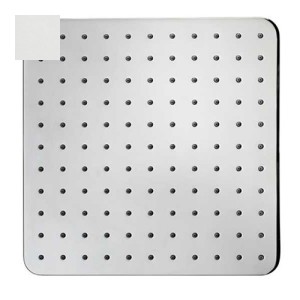 Pomme de tête carrée 280mm jet de pluie autonettoyant blanc mat Cosmo - BOSSINI I00598045