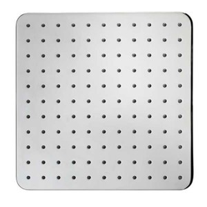 Pomme de tête carrée 230mm jet de pluie autonettoyant chromé Cosmo - BOSSINI I00597030