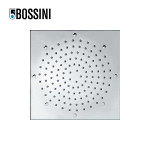 Pomme de tête carrée 260mm jet de pluie autonettoyant chromé Cube - BOSSINI I00715030