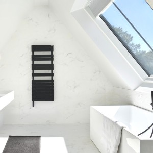 Sèche-serviette ACOVA FASSANE Spa Asymétrique IHC gauche 500W Noir TFASL050055ECZFB