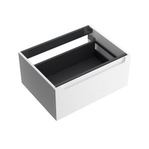 Coquette MONTERREY 800 1 tiroir métallique WHITE COTTON 797x270x450 mm - SALGAR 96434 