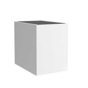 Coquette ALLIANCE 300 réversible 1 porte avec système push WHITE COTTON - SALGAR 103154 