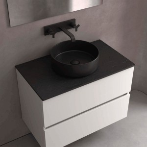 Lavabo À Poser Kandy Noir Mat 360 X 360 X 120 Mm - SALGAR 114519 
