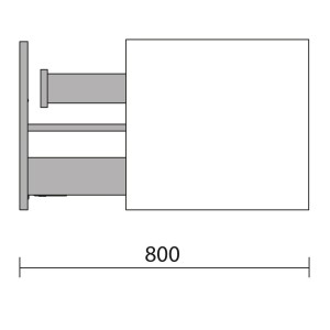 Meuble de salle de bain BIBA 900 1 tiroir et 1 tiroir intérieur NOYER MAYA - SALGAR 103016 