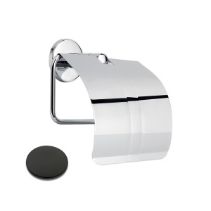 Porte rouleau couvert medea blackmat - CRISTINA ONDYNA SHME11C13 