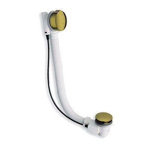 Vidage baignoire auto 57 cm long life + siphon vx bronze mat - CRISTINA ONDYNA VB41793 