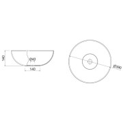 Vasque lavabo à poser BOL - SALGAR 26536