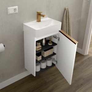 Meuble de salle de bain Aida 440 White Cotton - SALGAR 114649