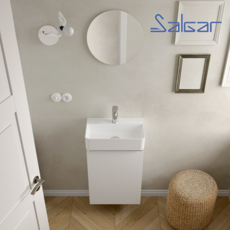 Meuble de salle de bain Aida 440 White Cotton - SALGAR 114649
