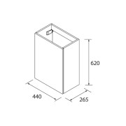 Meuble de salle de bain Aida 440 White Cotton - SALGAR 114649