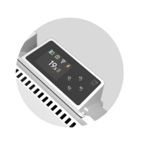 Radiateur électrique horizontal 750W ETIC NATIV - INTUIS M233112