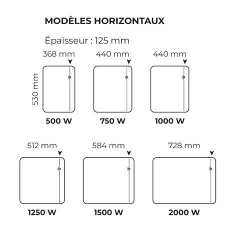 Radiateur électrique vertical ETIC NATIV INTUIS