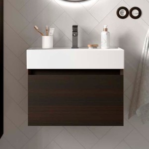 Meuble salle de bains 1 Tiroir Mara 600 Eucalyptus Océanie - SALGAR 113995