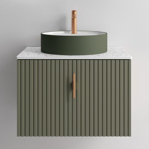 Meuble de salle de bains 1 tiroir BIBA 700 GREEN FOREST - SALGAR 102980