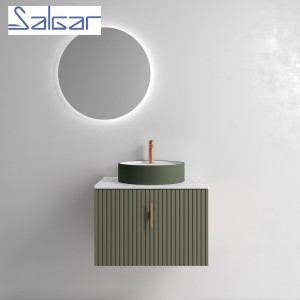 Meuble de salle de bains 1 tiroir BIBA 700 GREEN FOREST - SALGAR 102980