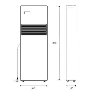 Climatiseur monobloc réversible Soloclim 2100W Vertical - FRICO SCV21DCIN