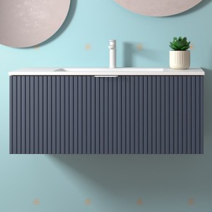 Meuble de salle de bains 1 tiroir BIBA 1000 NIGHT BLUE - SALGAR 102978