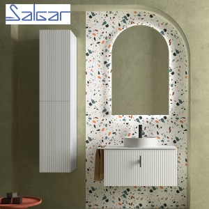 Meuble de salle de bains 1 tiroir + 1 intérieur BIBA 800 WHITE COTTON - SALGAR 103005