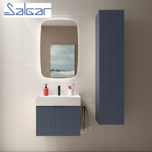 Meuble de salle de bains 1 tiroir + 1 intérieur BIBA 700 BLUE NIGHT - SALGAR 103044