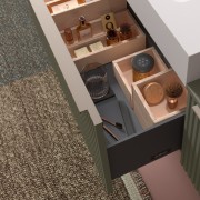 Meuble de salle de bains 1 tiroir + 1 intérieur BIBA 800 GREEN FOREST - SALGAR 103050